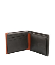SPALDING SNAP  Leather wallet with coin purse brown/orange - Men’s Wallets - 3