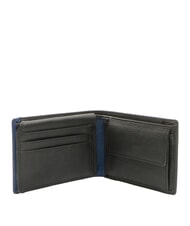 SPALDING SNAP  Men's leather wallet, with coin purse black/navy - Men’s Wallets - 3
