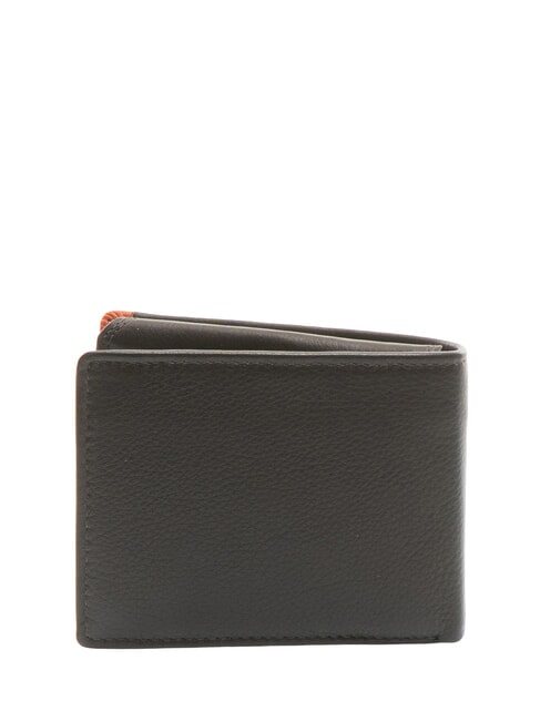 SNAP  Men's leather wallet, with coin purse brown/orange - Men’s Wallets