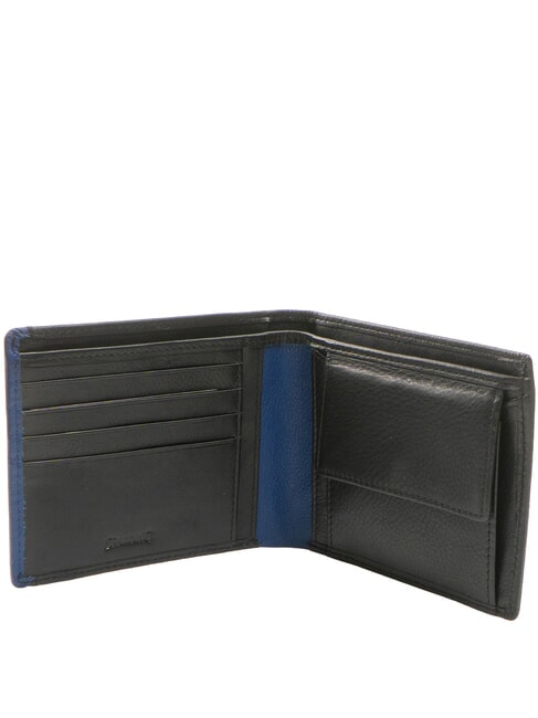 SNAP  Men's Leather Wallet black/navy - Men’s Wallets