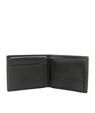 SPALDING SNAP Medium hammered leather wallet black - Men’s Wallets - 3