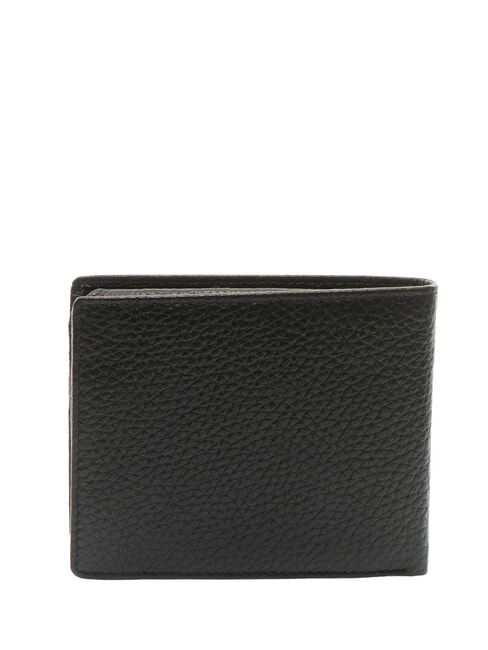 SNAP Medium hammered leather wallet black - Men’s Wallets