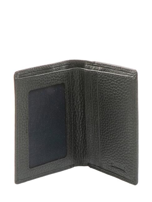 SNAP  Hammered Leather Vertical Wallet black - Men’s Wallets