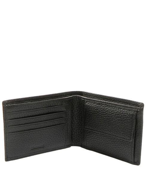 SNAP Wallet with coin purse, in leather black - Men’s Wallets
