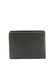 SPALDING SNAP  Leather wallet with card slots black - Men’s Wallets - 3