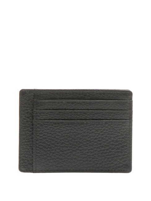 SNAP  Leather card holder black - Men’s Wallets