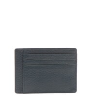 SPALDING SNAP  Leather card holder blue - Men’s Wallets - 2