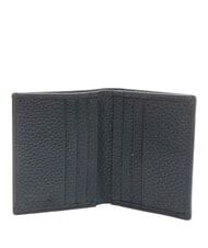 SPALDING SNAP  Hammered leather wallet blue - Men’s Wallets - 2