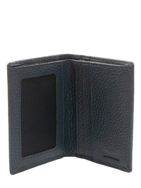 SNAP  Hammered Leather Vertical Wallet blue - Men’s Wallets