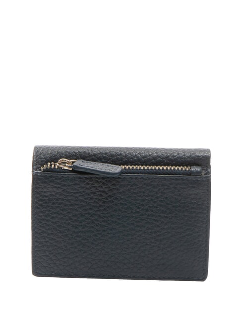 SNAP  Hammered Leather Vertical Wallet blue - Men’s Wallets