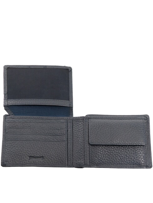 SNAP Compact leather wallet blue - Men’s Wallets