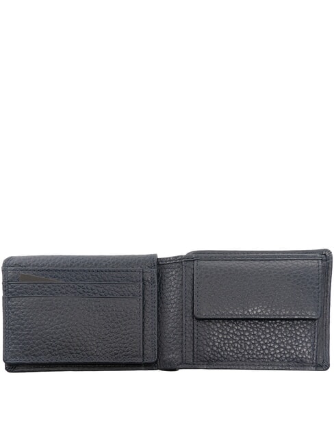 SNAP Compact leather wallet blue - Men’s Wallets
