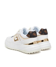 GUESS FONZI Running sneakers White / Brown - Women&rsquo;s shoes - 4