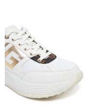 GUESS FONZI Running sneakers White / Brown - Women&rsquo;s shoes - 5