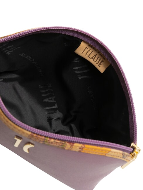 GEO Rounded beauty with logo mauve - Beauty Case
