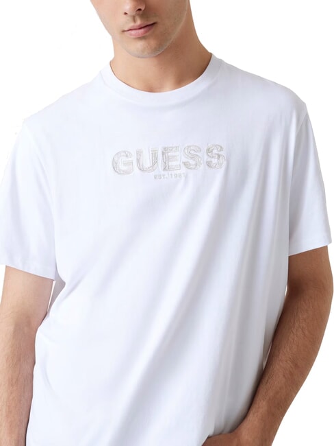 BSC EMBROIDERY LOGO Cotton T-shirt with embroidered logo purwhite - T-shirt