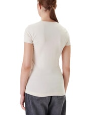 GUESS TRIANGLE FLOWERS Stretch T-shirt with print - T-shirt