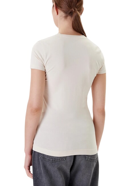 TRIANGLE FLOWERS Stretch T-shirt with print vanilla blush - T-shirt