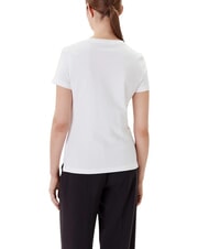 GUESS PEARLS LOVE TRIANGLE T-shirt with print and applications purwhite - T-shirt - 2