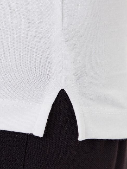 PEARLS LOVE TRIANGLE T-shirt with print and applications purwhite - T-shirt