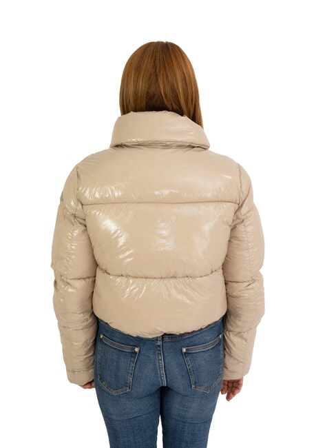 SUMMERSIDE Short shiny down jacket recycled glossy goat - Women's down jackets