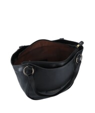 THE BRIDGE DOMITILLA  Leather Shopping Bag Black Gold - Women’s Bags - 3