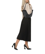 THE BRIDGE DOMITILLA  Leather Shopping Bag Black Gold - Women’s Bags - 4