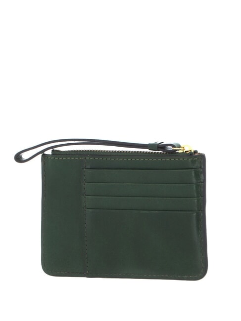 LUCREZIA Leather card holder / coin purse english green abb. gold - Women’s Wallets