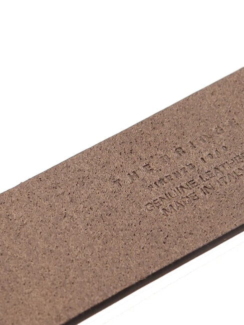 BRUNELLESCHI Leather belt smoke abb nickel - Belts