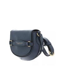 THE BRIDGE BETTINA Mini leather shoulder bag cerulean with gold abb - Women’s Bags - 2