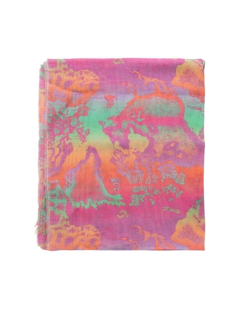 GEO FANTASY Scarf with short fringes multicolor - Scarves