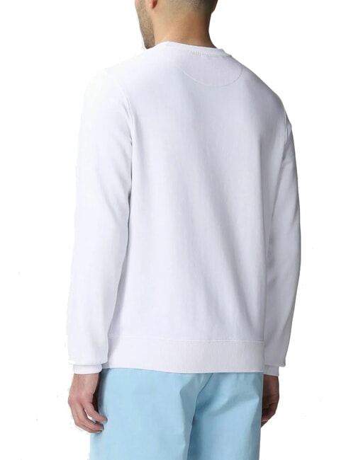 ROUND FLUO Crewneck sweatshirt with logo print white - Sweatshirts