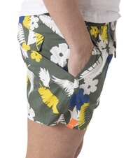 SUN68 CLASSIC PRINT Men's beach costume military / yellow - Swimwear - 4