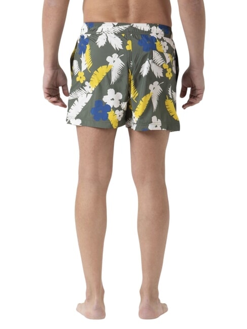 CLASSIC PRINT Men's beach costume military / yellow - Swimwear