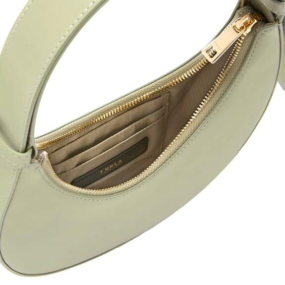 DELIZIA  Mini shoulder bag, in leather light sage - Women&rsquo;s Bags