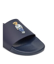 RALPH LAUREN POLO SLIDE Slippers heritage bear - navy - Unisex shoes - 4