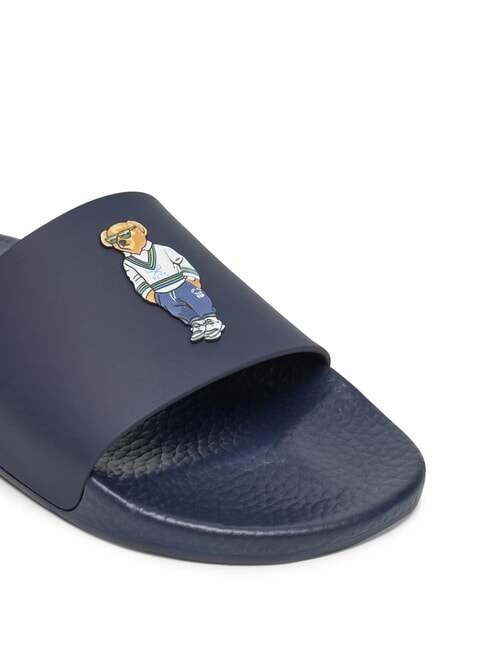 POLO SLIDE Slippers heritage bear - navy - Unisex shoes