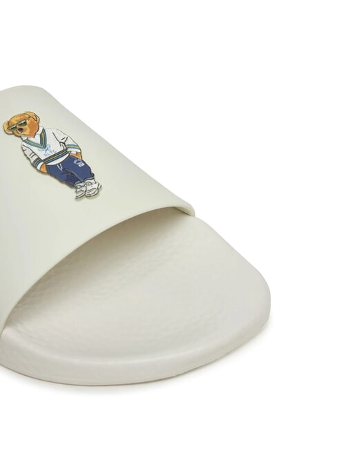 POLO SLIDE Slippers heritage bear - deckwash white - Unisex shoes