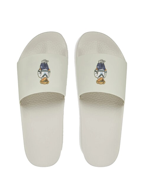 POLO SLIDE Slippers heritage bear - deckwash white - Unisex shoes