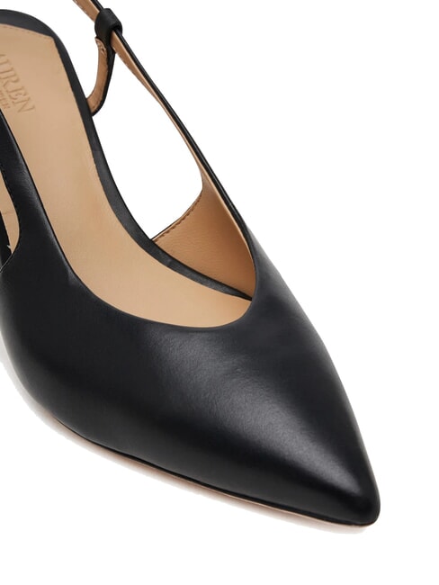 KHLOE  Leather d&eacute;collet&eacute; BLACK - Women&rsquo;s shoes