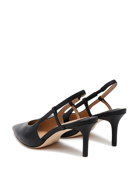 KHLOE  Leather d&eacute;collet&eacute; BLACK - Women&rsquo;s shoes