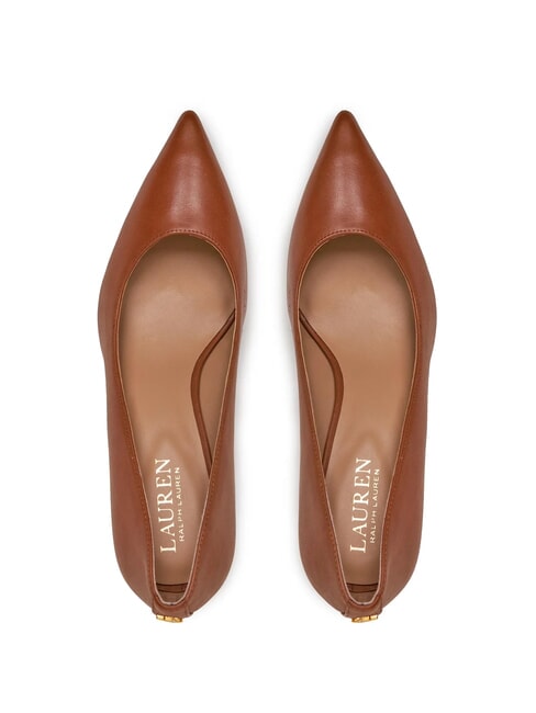 LANETTE Leather décolleté deep saddle tan - Women’s shoes