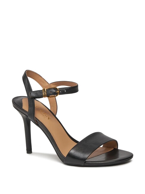 GWEN High leather sandals BLACK - Women&rsquo;s shoes