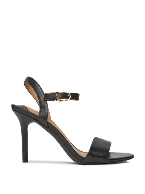 GWEN High leather sandals BLACK - Women&rsquo;s shoes