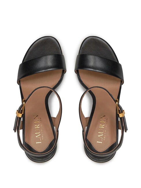 GWEN High leather sandals BLACK - Women&rsquo;s shoes