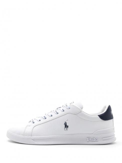 HERITAGE COURT II NAPPA Men's leather sneakers white / newport navy pp - Men&rsquo;s shoes