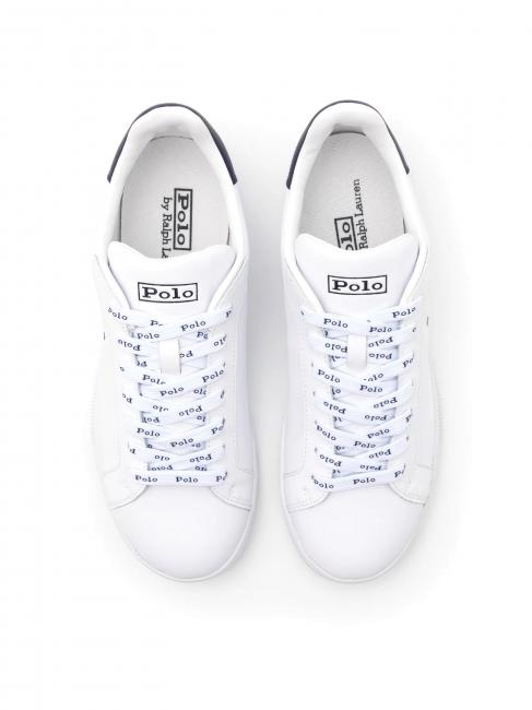 HERITAGE COURT II NAPPA Men's leather sneakers white / newport navy pp - Men&rsquo;s shoes