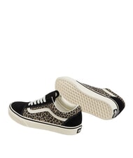 VANS OLD SKOOL COLOR THEORY Canvas sneakers black/leopard - Unisex shoes - 4