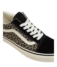 VANS OLD SKOOL COLOR THEORY Canvas sneakers black/leopard - Unisex shoes - 3
