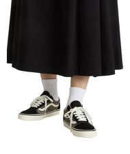 VANS OLD SKOOL COLOR THEORY Canvas sneakers black/leopard - Unisex shoes - 5